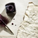 pena de nanquim e carta